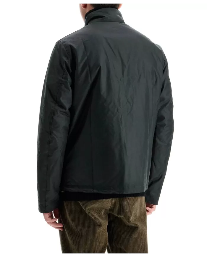 Giacca uomo outw sage stile biker con logo ricamo MWX2333 | BARBOUR