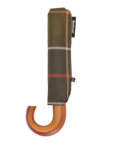 Ombrello uomo con fantasia in tartan logato UAC0201 | BARBOUR