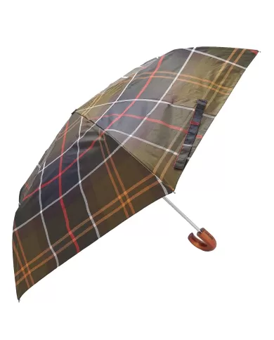 Ombrello uomo con fantasia in tartan logato UAC0201 | BARBOUR