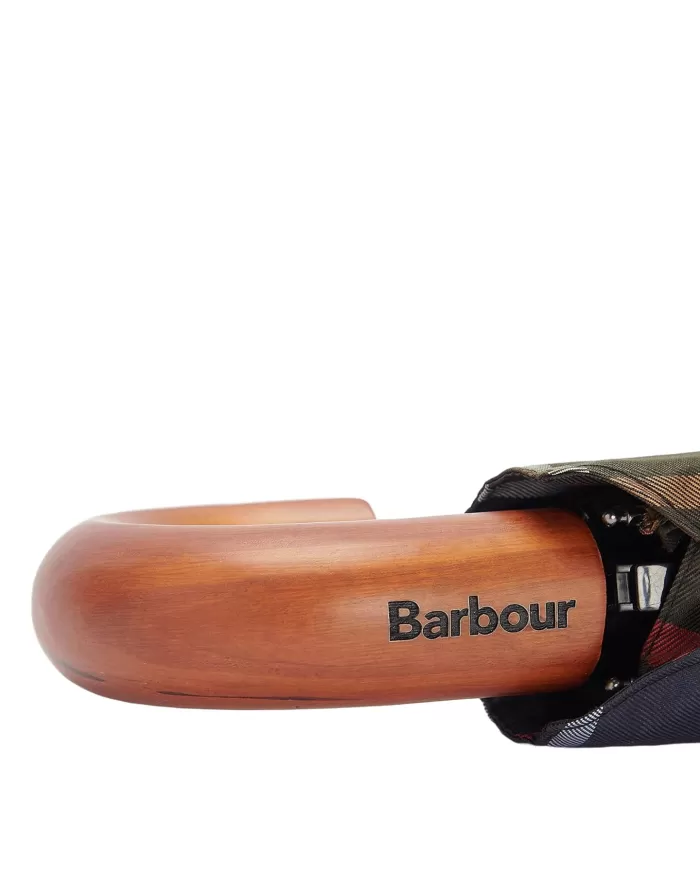 Ombrello uomo con fantasia in tartan logato UAC0201 | BARBOUR
