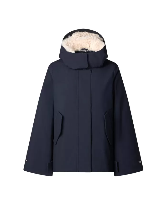 Giubbotto donna blu black svasato D31881W GRIN19 ORIANE| SAVE THE DUCK Giubbotto donna blu black svasato D31881W GRIN19 ORIANE| SAVE THE DUCK