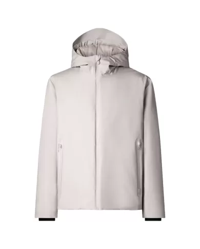 Giubbotto uomo beige con cappuccio D31952 GRIN19 FLYNN| SAVE THE DUCK