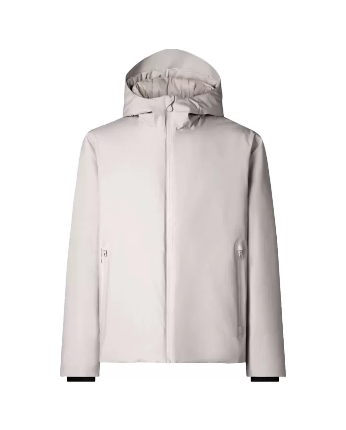 Giubbotto uomo beige con cappuccio D31952 GRIN19 FLYNN| SAVE THE DUCK Giubbotto uomo beige con cappuccio D31952 GRIN19 FLYNN| SAVE THE DUCK