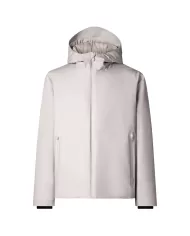 Giubbotto uomo beige con cappuccio D31952 GRIN19 FLYNN| SAVE THE DUCK