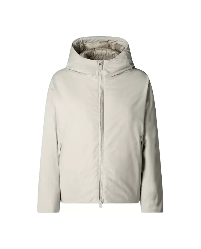 Giubbotto donna beige waterproof D32027W MATT19 AVELINE| SAVE THE DUCK Giubbotto donna beige waterproof D32027W MATT19 AVELINE| SAVE THE DUCK