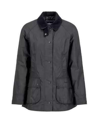 Giacca donna nera con fodera interna in fantasia LWX0667 | BARBOUR Giacca donna nera con fodera interna in fantasia LWX0667 | BARBOUR