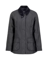 Giacca donna nera con fodera interna in fantasia LWX0667 | BARBOUR