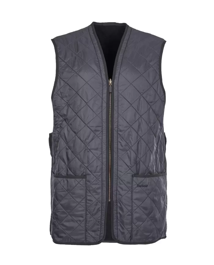 Gilet navy uomo termico con logo ricamato | BARBOUR Gilet navy uomo termico con logo ricamato | BARBOUR