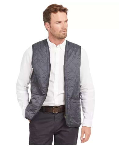 Gilet navy uomo termico con logo ricamato | BARBOUR Gilet navy uomo termico con logo ricamato | BARBOUR