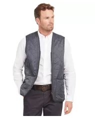 Gilet navy uomo termico con logo ricamato | BARBOUR