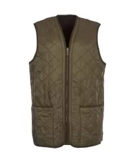Gilet uomo olive termico con logo ricamato MLI0002 | BARBOUR
