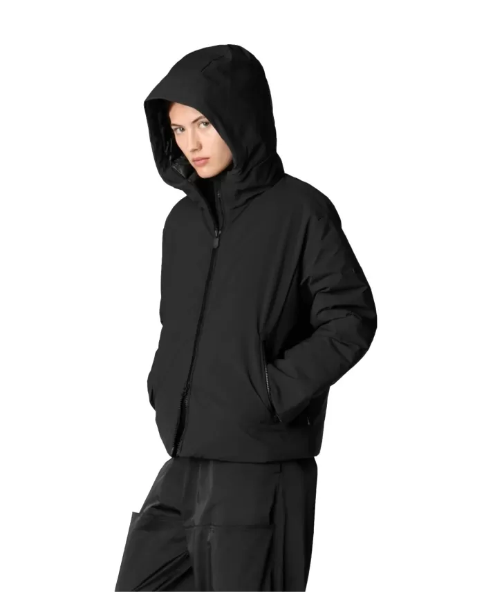 Giubbotto donna nero waterproof D32027W MATT19 AVELINE | SAVE THE DUCK