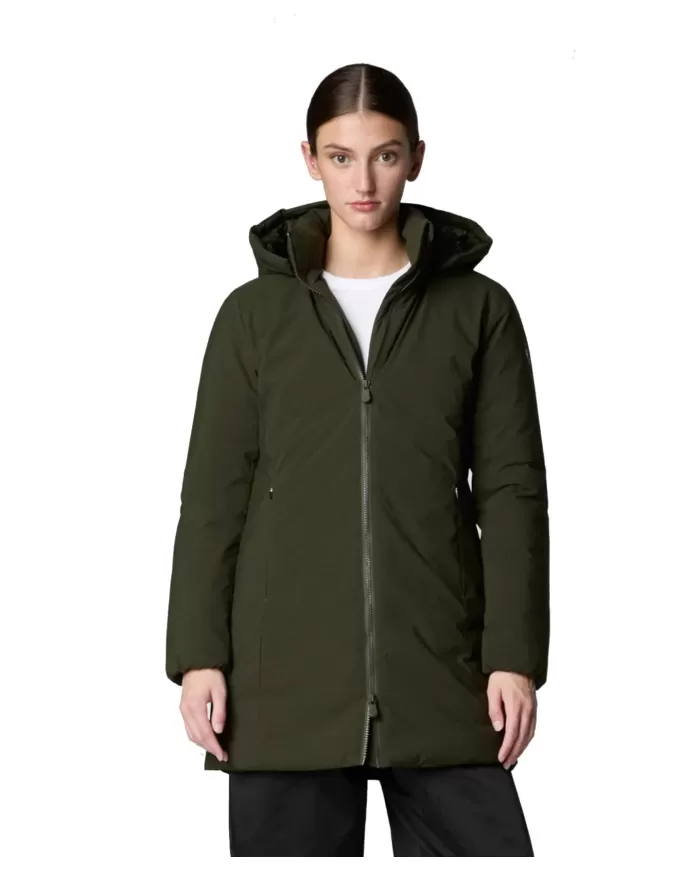 Parka donna lungo land green D40060W MATT19 RACHEL| SAVE THE DUCK