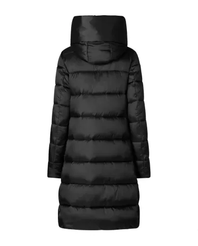 Piumino donna lungo nero collo alto D40279W IRIS19 LYSA| SAVE THE DUCK Piumino donna lungo nero collo alto D40279W IRIS19 LYSA| SAVE THE DUCK