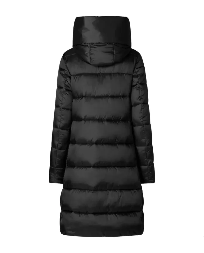 Piumino donna lungo nero collo alto D40279W IRIS19 LYSA| SAVE THE DUCK Piumino donna lungo nero collo alto D40279W IRIS19 LYSA| SAVE THE DUCK