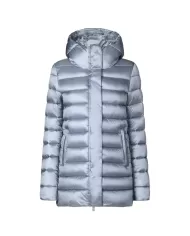 Piumino donna lungo blue flog D41264W IRIS19 DRIMIA| SAVE THE DUCK