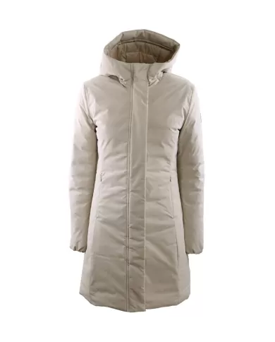Cappotto parka donna lungo beige D45430W MATT19 LEYLA| SAVE THE DUCK Cappotto parka donna lungo beige D45430W MATT19 LEYLA| SAVE THE DUCK