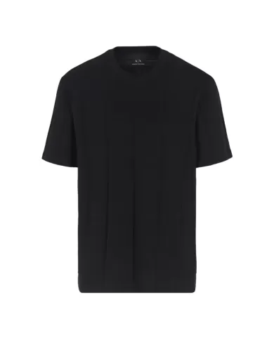 T-shirt uomo nera con effetto a coste 6DZTLK ZJ2ZZ| ARMANI EXCHANGE T-shirt uomo nera con effetto a coste 6DZTLK ZJ2ZZ| ARMANI EXCHANGE