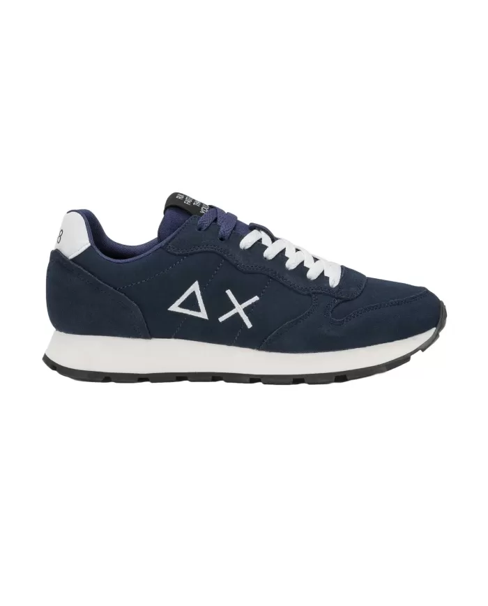 Sneaker uomo navy blue con logo Z44106 TOM SUEDE | SUN68 Sneaker uomo navy blue con logo Z44106 TOM SUEDE | SUN68