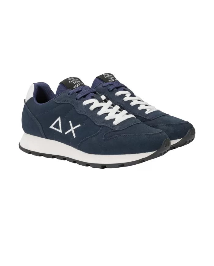 Sneaker uomo navy blue con logo Z44106 TOM SUEDE | SUN68 Sneaker uomo navy blue con logo Z44106 TOM SUEDE | SUN68