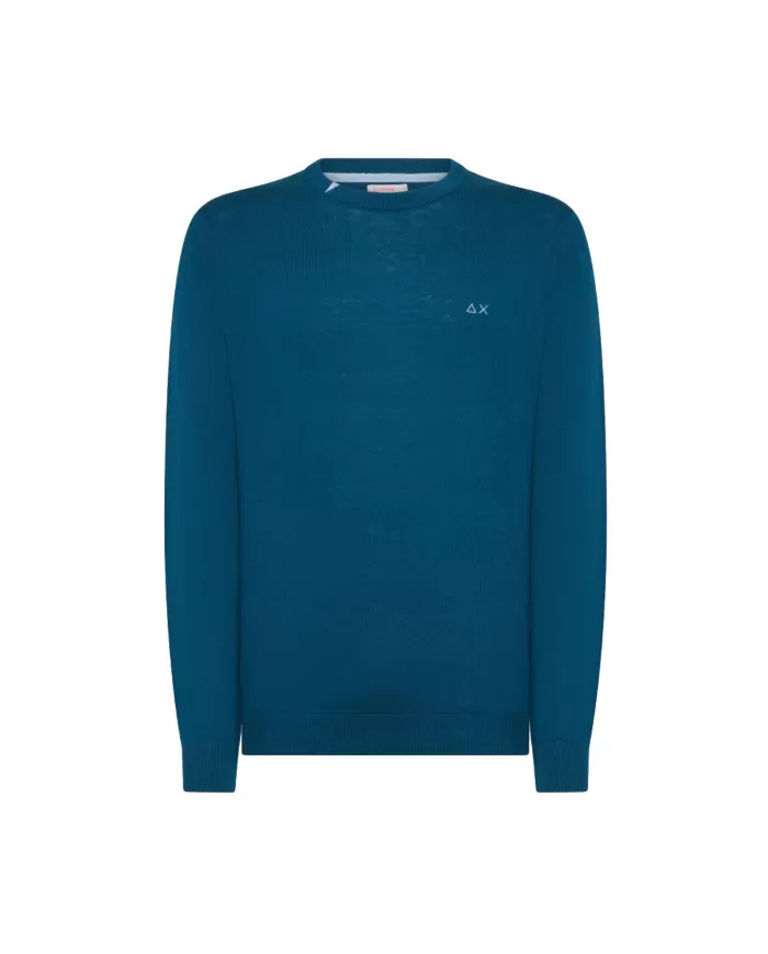 Maglia Uomo in lana blu profondo K44101| SUN68 Maglia Uomo in lana blu profondo K44101| SUN68