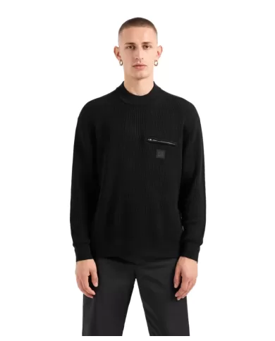 Maglia uomo in lana con tasca zip XM000029 AF10348 | ARMANI EXCHANGE Maglia uomo in lana con tasca zip XM000029 AF10348 | ARMANI EXCHANGE