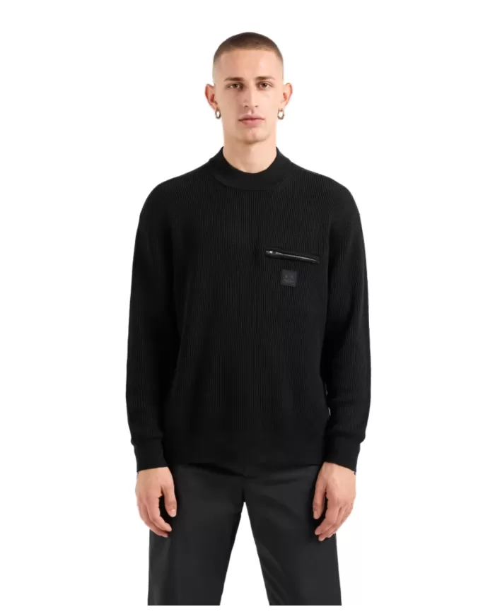 Maglia uomo in lana con tasca zip XM000029 AF10348 | ARMANI EXCHANGE Maglia uomo in lana con tasca zip XM000029 AF10348 | ARMANI EXCHANGE