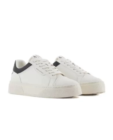Sneakers uomo off-white/black logata XUX236 XV906| ARMANI EXCHANGE