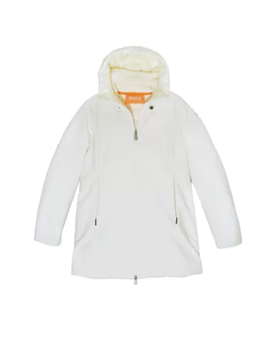 Giubbotto donna off white logata GBS53018D ORTENSIA| SUNS Giubbotto donna off white logata GBS53018D ORTENSIA| SUNS