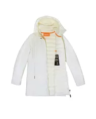 Giubbotto donna off white logata GBS53018D ORTENSIA| SUNS Giubbotto donna off white logata GBS53018D ORTENSIA| SUNS