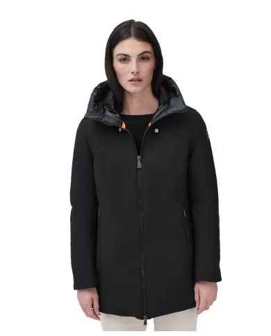 Giubbotto donna nero regular logato GBS53018D ORTENSIA | SUNS Giubbotto donna nero regular logato GBS53018D ORTENSIA | SUNS