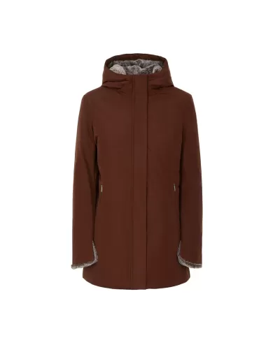 Parka donna coffee interno in ecopelliccia GBS53020D MARMOLADA | SUNS Parka donna coffee interno in ecopelliccia GBS53020D MARMOLADA | SUNS