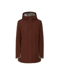 Parka donna coffee interno in ecopelliccia GBS53020D MARMOLADA | SUNS