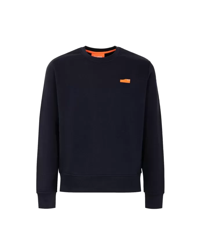 Felpa uomo dark blu in cotone MFS53003U GIPO FLAG| SUNS Felpa uomo dark blu in cotone MFS53003U GIPO FLAG| SUNS