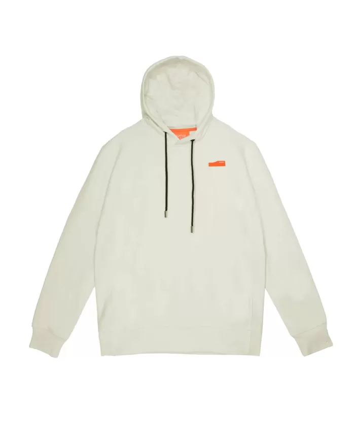 Felpa uomo bianca in cotone MFS53004U CLAUDIO FLAG | SUNS Felpa uomo bianca in cotone MFS53004U CLAUDIO FLAG | SUNS