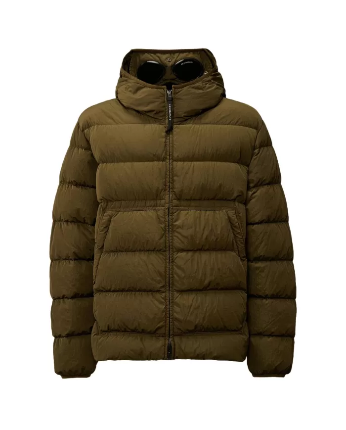 Piumino uomo Green con lenti abbinate MOW079A 005904G | C.P. Company Piumino uomo Green con lenti abbinate MOW079A 005904G | C.P. Company