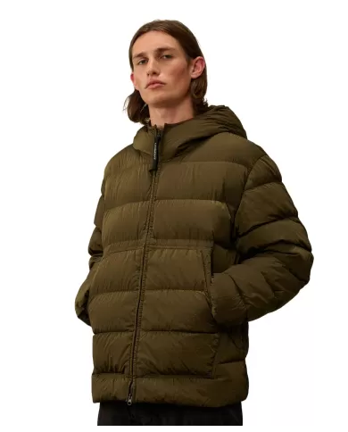 Piumino uomo Green con lenti abbinate MOW079A 005904G | C.P. Company Piumino uomo Green con lenti abbinate MOW079A 005904G | C.P. Company