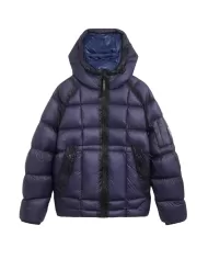 Piumino uomo Blue con lente su taschino MOW210A 006099A | C.P. Company