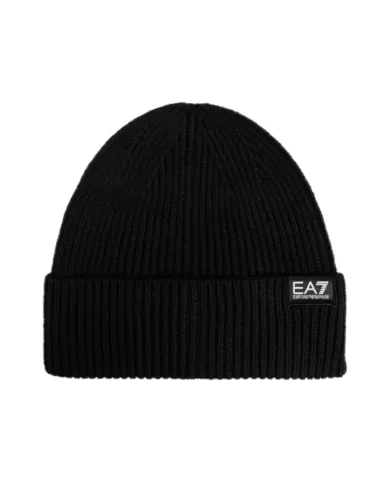 Berretto uomo a cuffia nero con fascia logata 244659 4F202 | EA7 Berretto uomo a cuffia nero con fascia logata 244659 4F202 | EA7