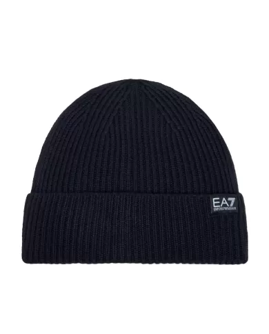 Berretto uomo stile cuffia con fascia logta sul risvolto 244659 4F202 | EA7 Berretto uomo stile cuffia con fascia logta sul risvolto 244659 4F202 | EA7
