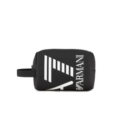 Beauty uomo nero case con maxi logo bianco 24076 3R910 | EA7