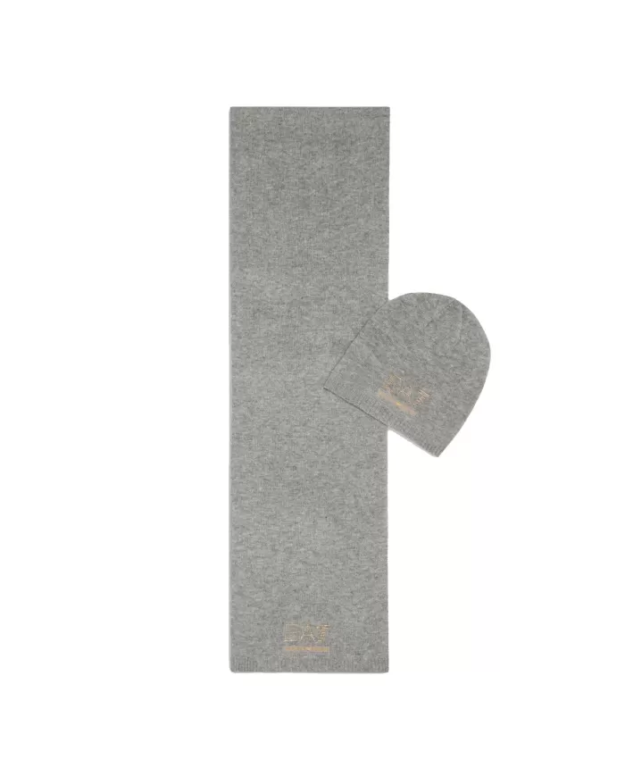 Cappello e Sciarpa donna grey con logo borchiato 282000 4F200 | EA7 Cappello e Sciarpa donna grey con logo borchiato 282000 4F200 | EA7