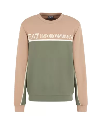 Felpa Uomo in cotone regular bicolore BEETLE 6DPM35 PJ16Z | EA7