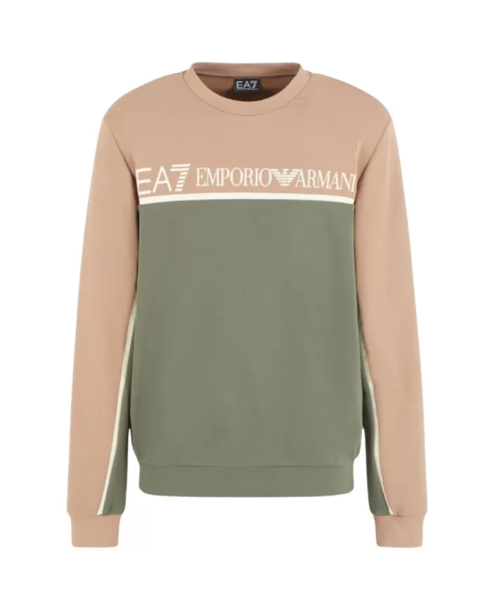 Felpa Uomo in cotone regular bicolore BEETLE 6DPM35 PJ16Z | EA7 Felpa Uomo in cotone regular bicolore BEETLE 6DPM35 PJ16Z | EA7