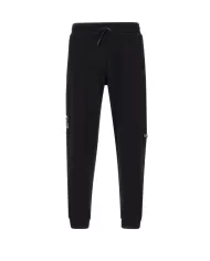 Pantalone uomo slim nero in cotone con stampa logata 6DPP58 PJVTZ| EA7