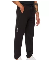 Pantalone uomo slim nero in cotone con stampa logata 6DPP58 PJVTZ| EA7