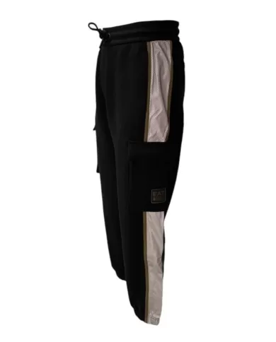 Pantalone uomo cargo gym nero in cotone logati 6DPP74 PJODZ| EA7 Pantalone uomo cargo gym nero in cotone logati 6DPP74 PJODZ| EA7