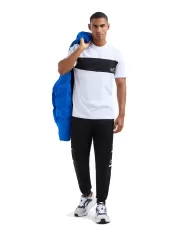 Pantalone uomo jogger nero in cotone logati 6DPP92 PJTKZ | EA7