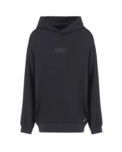 Felpa uomo nera oversize con cappuccio6DUM02 PJZKZ | EA7 Felpa uomo nera oversize con cappuccio6DUM02 PJZKZ | EA7