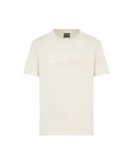 T-shirt uomo bianca in cotone logata avanti 7M000002 AF11970| EA7